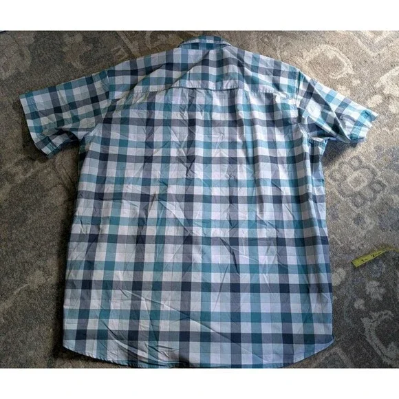 Men's XL Shirt Columbia Sports Wear Company Blue Omni Shade Plaid - Picture 9 of 9